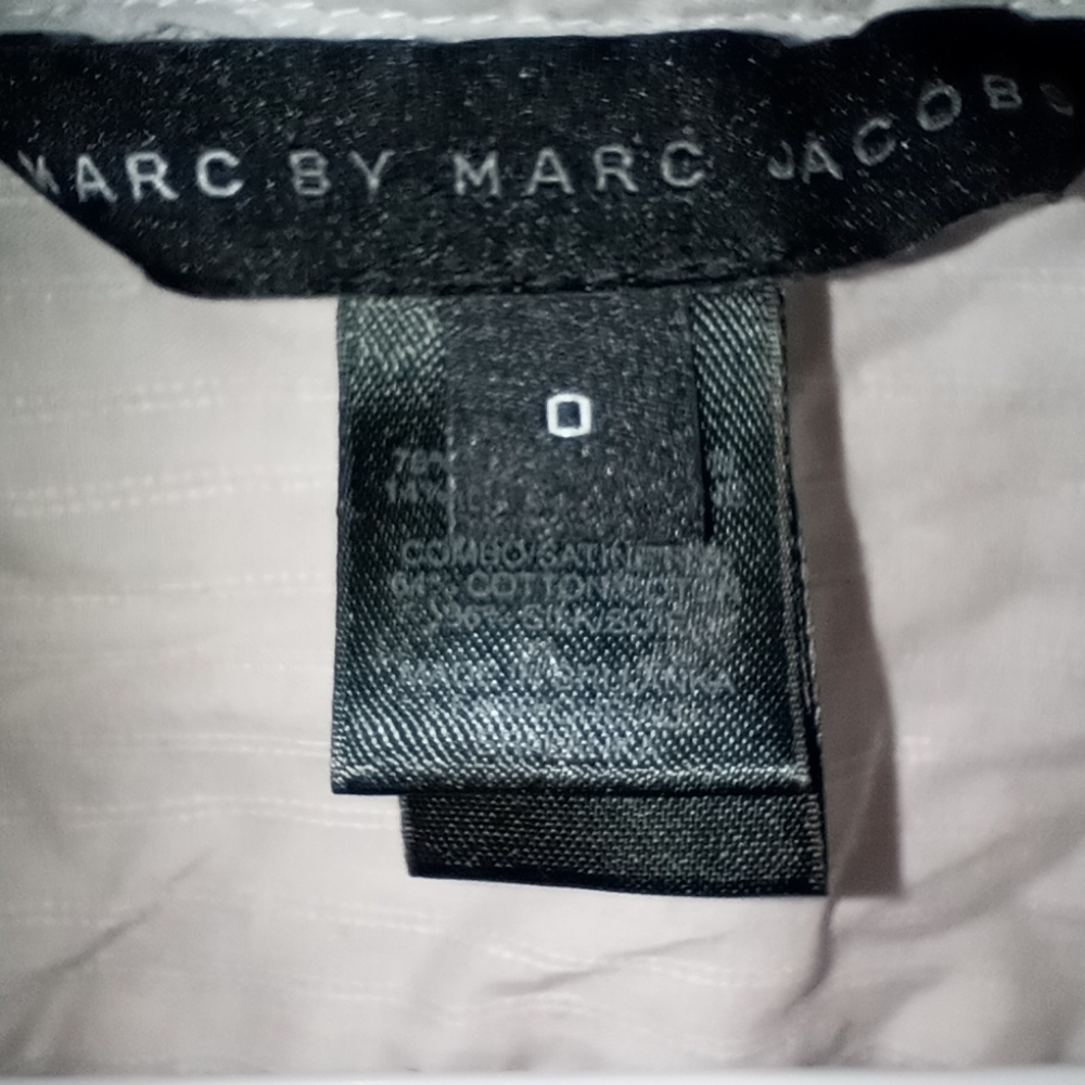 Marc by Marc Jacobs Light Beige Ruffle Button-Down Shirt - Picture 3 of 6